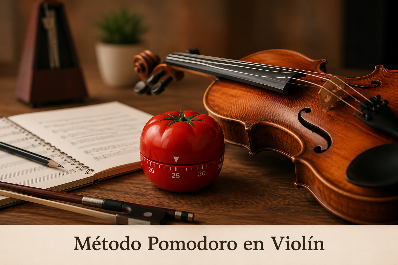 Cómo estudiar violín con el método Pomodoro: mejora tu concentración y práctica musical